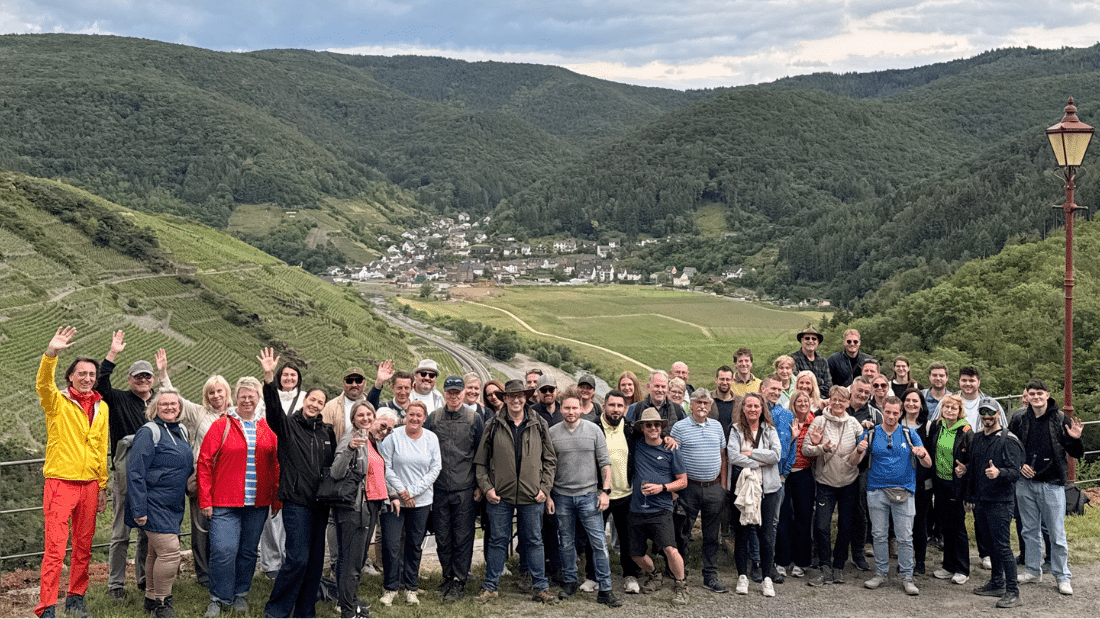 Betriebsausflug der Jagdfeld Real Estate 2026 nach Mayschoss in der Eifel - 60 Fahrtminuten vom Firmensitz in Düren